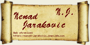 Nenad Jaraković vizit kartica